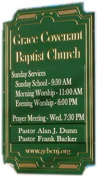 CNC Carved Church Sign by The Custom Sign Shop