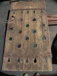 Hand Carved Solid Oak Door - Restoration In Progress Finish Removed Main Door Front