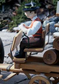 Circa 1950 Lowenbrau Beer Wagon Wagon and Driver After Restoration