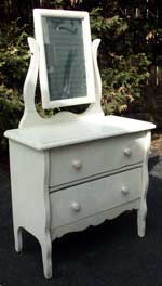 Collectable Child's Size Vanity Before Restoration Front