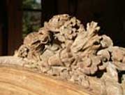 Walnut Bedroom Set - Rose Carving Restoration in Progress