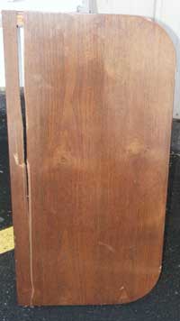 Hand carved bar restoration damaged lid