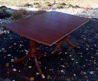 Duncan Phyfe - Mahogany pedestal table - Restoration Complete