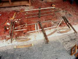 Rush Seat Setea Restoration In Progress Disassembled