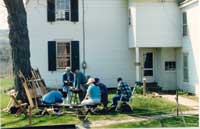 Howell Living Historical Farm - Walking Stick Class by Artisans of the Valley's Stanley D. Saperstein