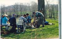 Howell Living Historical Farm - Walking Stick Class by Artisans of the Valley's Stanley D. Saperstein