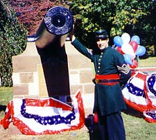 Stanley at the Swamp Angel dedication ceremony