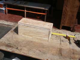 Custom Shipping Crate for a Hand Carved Box Closed