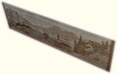 Custom Solid Cherry Safari Chest - Fully Carved with Wildlife Scenes Wide Angle Bear Carving In Progress